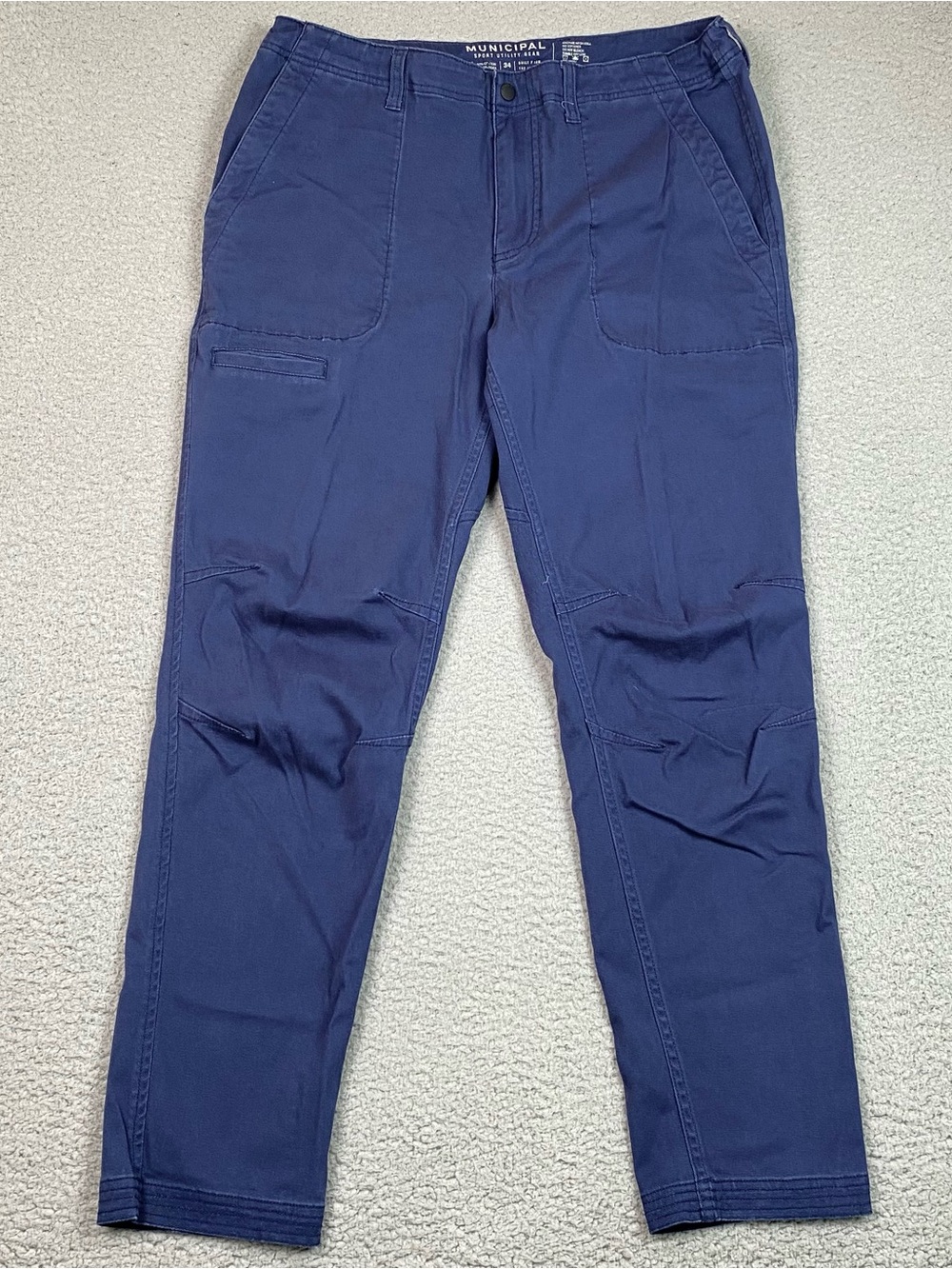 Municipal Sport Utility Gear Men's Size 34 Blue Stretch Cotton Outdoor Pants